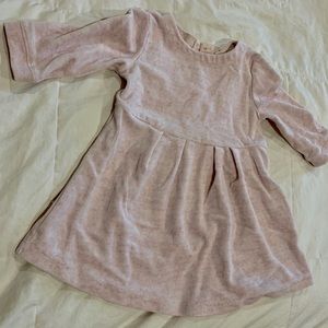 Pink velour Baby Gap dress